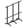 EDBAK Floor stand | TRV400.006 Videoconferencing trolley for Samsung | Height adjustment | 130 " | Maximum weight (capacity) 200 kg | Black