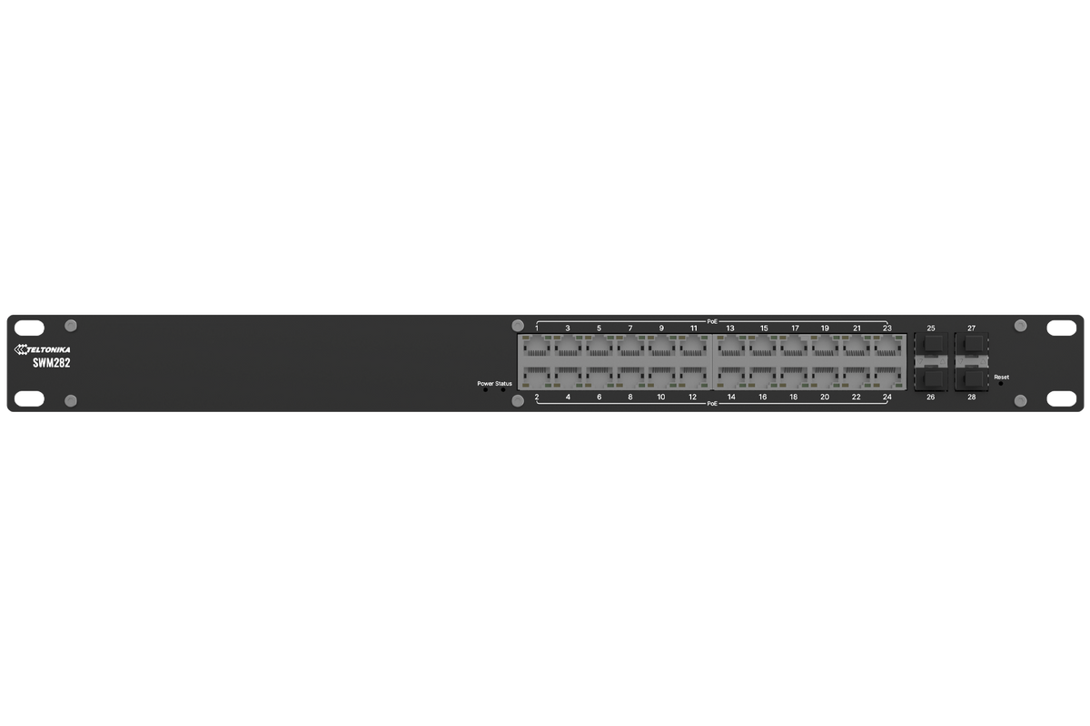 Teltonika | PoE+ managed switch | SWM282 | Managed | Rackmountable | SFP ports quantity 4
