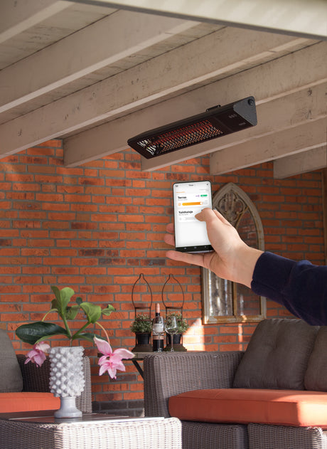 SUNRED | Heater | PRO25W-SMART, Triangle Dark Smart Wall | Infrared | 2500 W | Black | IP55