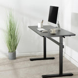 Manually adjustable sit-stand desk EO0027 | Ergonomic | Height adjustment 70-117 cm | Maximum load weight 40 kg | Black