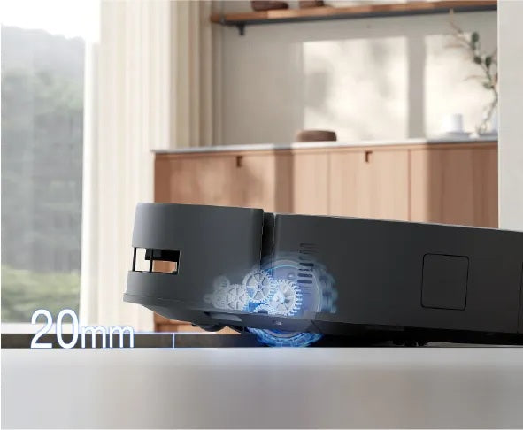 Ecovacs Robotic Vacuum Cleaner | DEEBOT T80S OMNI BLACK | Wet&Dry | 6400 mAh | 24800 Pa | Black