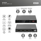 Digitus 8K HDMI Splitter, 1x2 | DS-55339 | Black