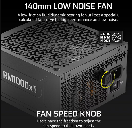 Corsair Fully Modular ATX Power Supply (EU) | RM1000x SHIFT | 1000 W | Black