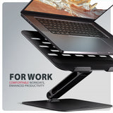 AXAGON STND-LQB stand for notebooks and tablets | Adjustable Height, Angle | 10-17.3 " | Maximum weight (capacity) 5 kg | Black
