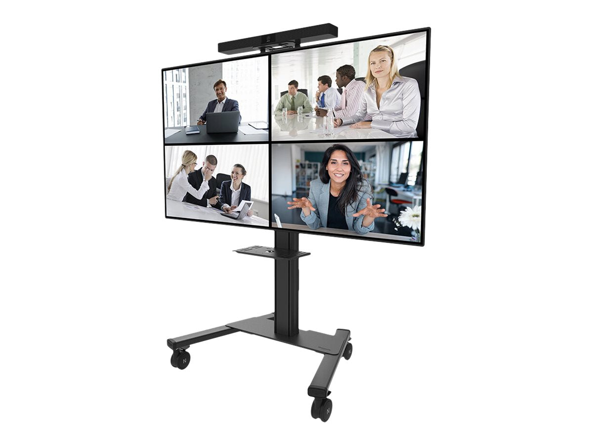 Neomounts AV1-825BL Videobar and multimedia kit - universal | Adjustable Height | Maximum weight (capacity) 9 kg | Black