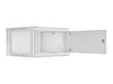 Lanberg | Rack cabinet 19" wall-mount 6U/600x600 for self-assembly with metal door (flat pack) | WF01-6606-00S | Grey