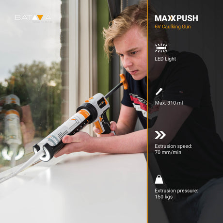 Batavia B.V. | Maxxpush caulking gun with LED
