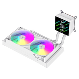 Gamemax CPU Liquid Cooler | GLACIER 240 LCD WH | White
