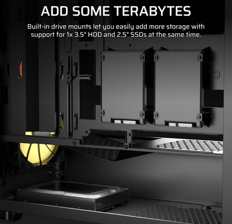 Corsair PC Case | 3200D RS ARGB | Mid-Tower | Smoke