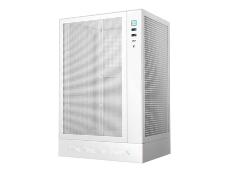 Deepcool PC Gaming Case | CH170 DIGITAL | Mini ITX | ATX PS2 | White