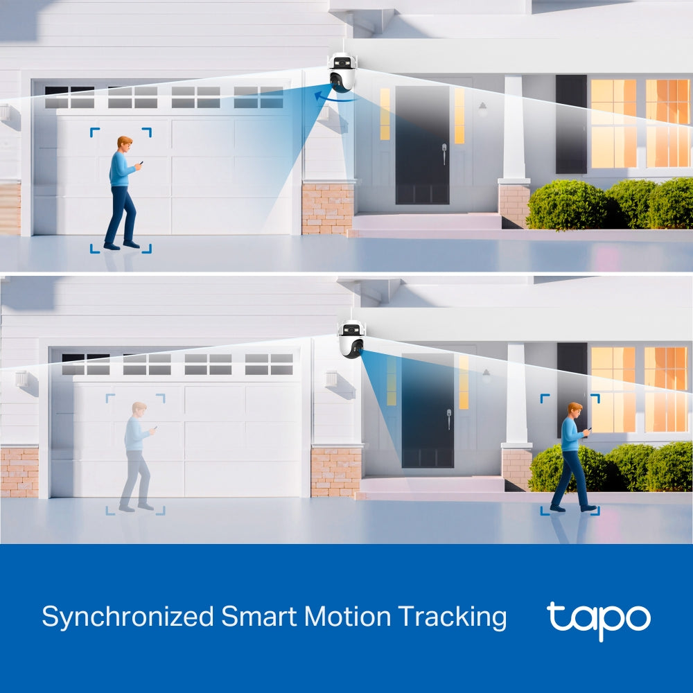 TP-LINK | Dual Lens Security Wi-Fi Camera | Tapo C545D | Dome | 3 MP | 6mm | IP66 | H.264 | MicroSD, up to 512 GB
