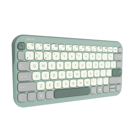 Asus Marshmallow KW100 | Keyboard | Wireless | US International | Green Tea Latte