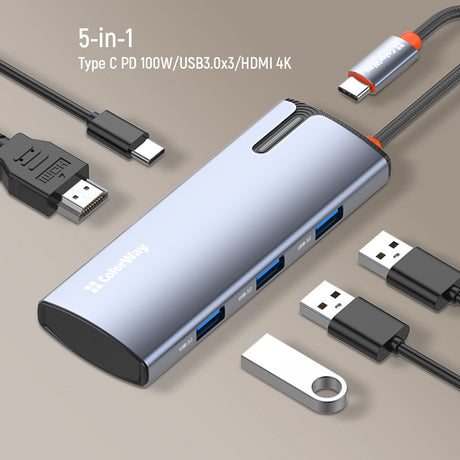 ColorWay 5-in-1 Docking Station | CW-HUB01