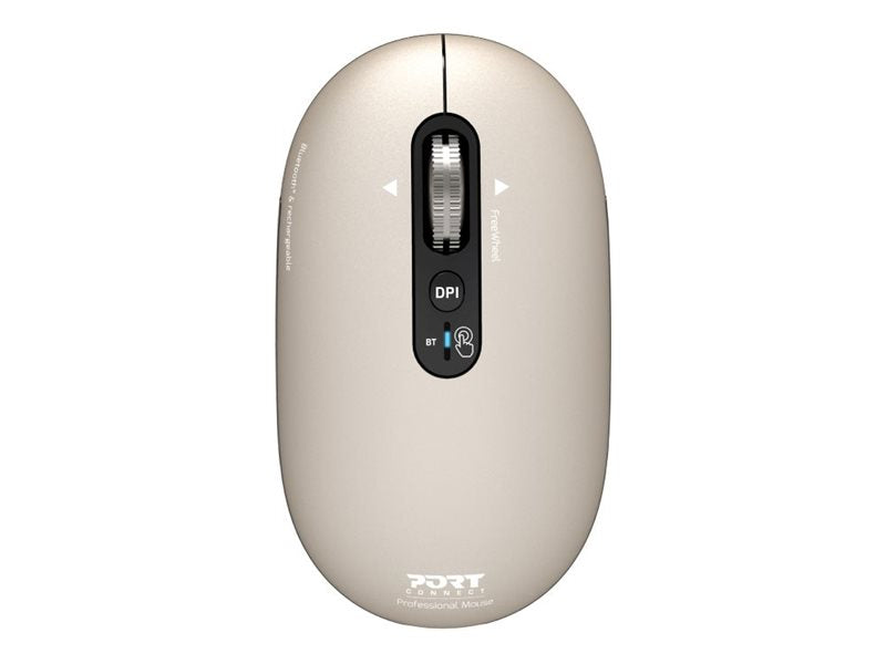 PORT CONNECT Mouse | PURE MAC | Wireless | Bluetooth | Beige Perle