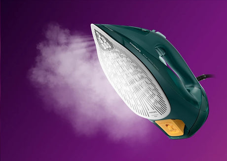 Philips | Iron | DST7050/70 | Steam Iron | 2800 W | Water tank capacity 300 ml | Continuous steam 50 g/min | Steam boost performance 250 g/min | Green