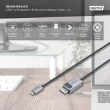 Digitus | Bi-directional Adapter Cable | DB-300334-010-S | USB-C to DisplayPort
