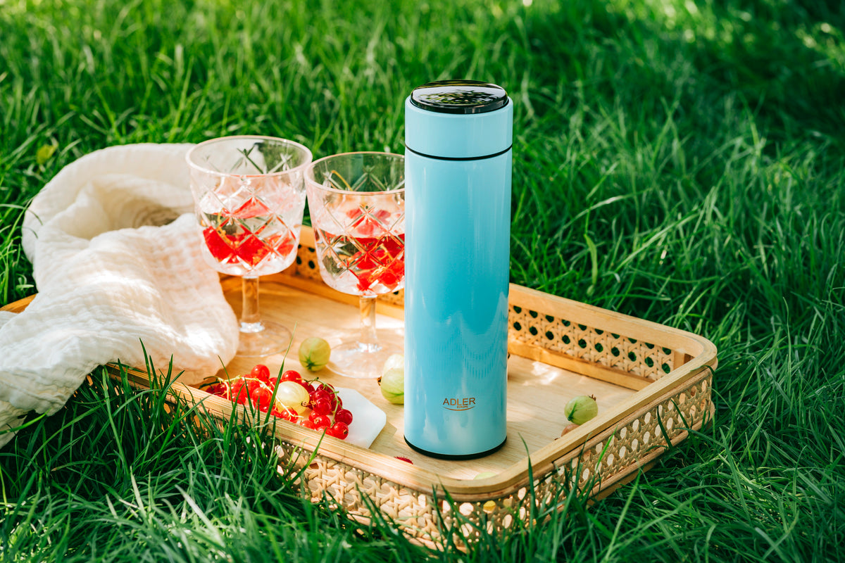 Adler | Thermal Flask | AD 4506bl | Material Stainless steel/Silicone | Blue