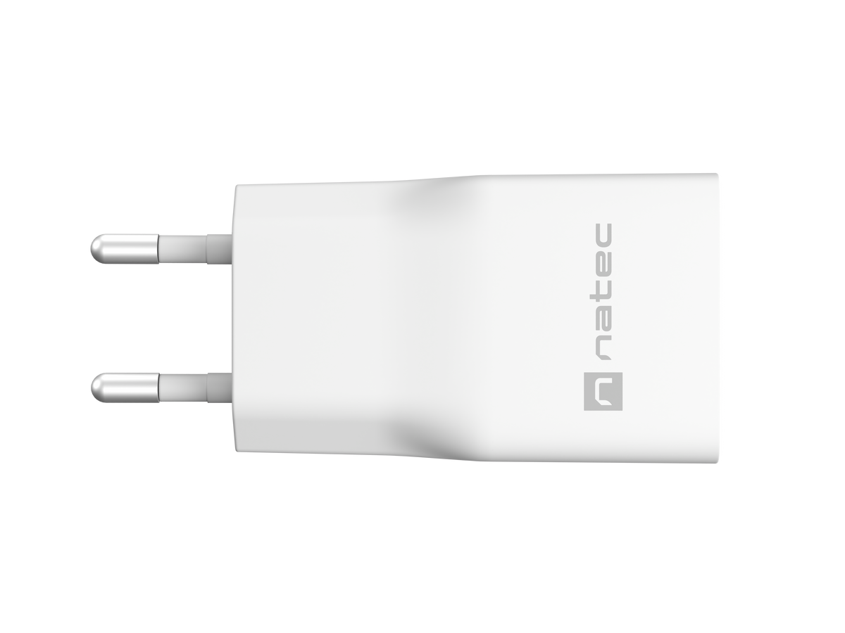 Natec Ribera USB Charger Gan Slim USB 1X USB-A + 1X USB-C 20W | NUC-2376
