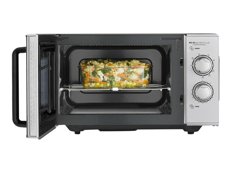 Caso | Ceramic Microwave Oven with Grill | MG 25 Ecostyle | Free standing | 900 W | 25 L | Grill | Silver