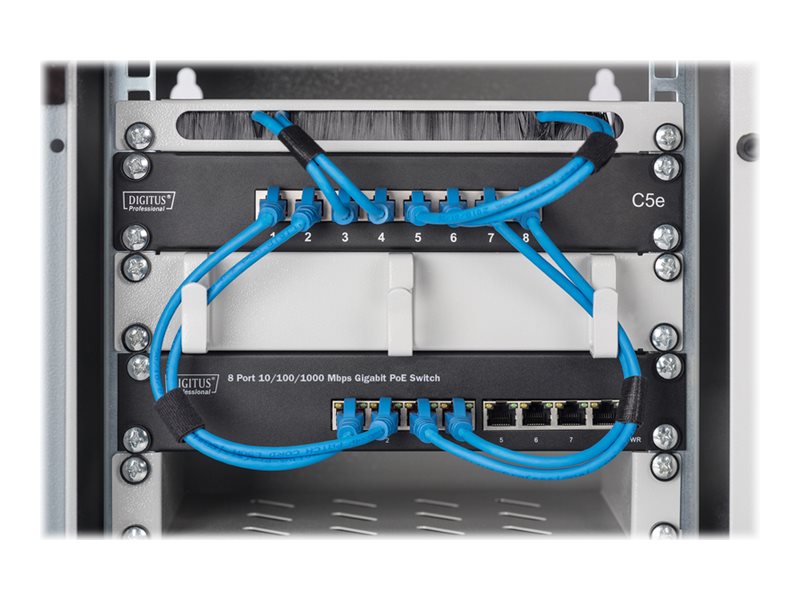 Digitus | 8-port Gigabit Ethernet PoE switch | DN-95317 | Unmanaged | Rackmountable | Power supply type Internal
