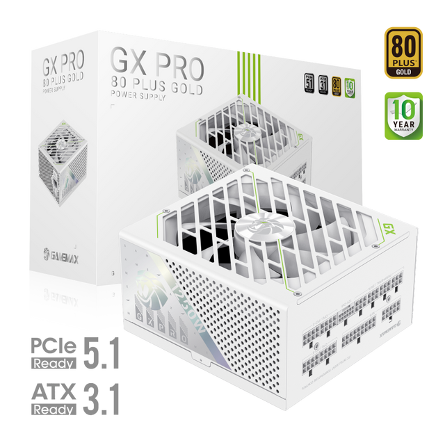 Gamemax PSU | GX PRO 1250G WH | 1250 W | Gold | White | Full Modular