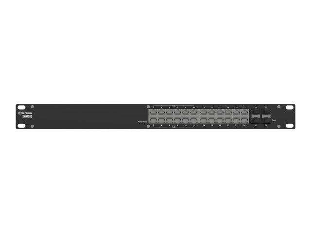 Teltonika Managed PoE+ switch 12x PoE+& 12 x Gigabit Ethernet ports PROFINET and MRP support | Teltonika