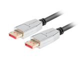 Lanberg DisplayPort M/M Cable 20 PIN V1.4 8K 60HZ | CA-DPDP-20CU-0018-BK | DisplayPort to DisplayPort | 1.8 m