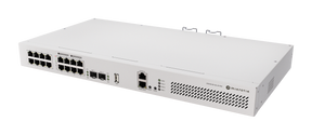 MikroTik | Cloud Router Switch with RouterOS L5, racmount case | CRS418-8P-8G-2S+RM