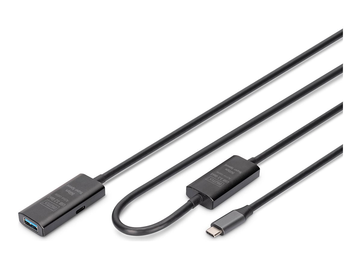 Digitus | Active USB 3.2 Gen1 5G extension cable | DA-73111 | USB-C to USB-A