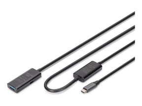 Digitus | Active USB 3.2 Gen1 5G extension cable | DA-73111 | USB-C to USB-A