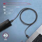 AXAGON | Data and charging USB4 Gen 3x2 cable, 1 m | BUCM3-CM15AB | USB Type C - USB Type C