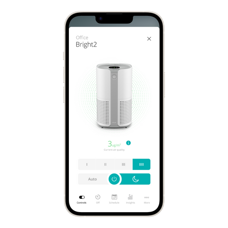 Duux Smart Air Purifier | Bright 2 | 22 W | Suitable for rooms up to 42 m² | White