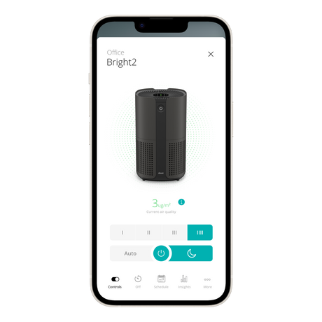 Duux Smart Air Purifier | Bright 2 | 22 W | Suitable for rooms up to 42 m² | Black