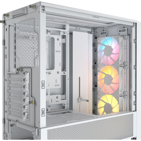 Corsair PC Case | Frame 4000D RS ARGB Modular | Mid-Tower | White
