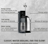 Caso | Turbo Hot Water Dispenser | HW 616 | Water Dispenser | 2600 W | 2.5 L | Plastic/Stainless Steel | Black/Stainless Steel