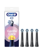 Oral-B | Replaceable toothbrush heads | iO GentleCare | Heads | For adults | Number of brush heads included 4 | Black