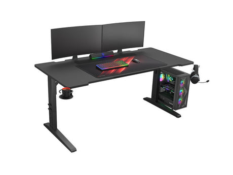 Genesis | Modular Gaming Desk | Holm 160 RGB | Anthracite Black