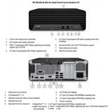 HP Renewed Grade A | EliteDesk 805 G6 SFF | AMD Ryzen 5 PRO | 4650G | 16 GB | SSD | 256 GB | AMD Radeon Graphics | Windows 11 Pro