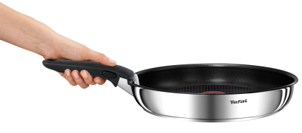 TEFAL | Ingenio Emotion 5-piece Set | L897S574 | Frying | Diameter 16/20/22/28 cm | Suitable for induction hob | Removable handle | Stainless steel