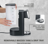Caso | Turbo Hot Water Dispenser | HW 616 | Water Dispenser | 2600 W | 2.5 L | Plastic/Stainless Steel | Black/Stainless Steel