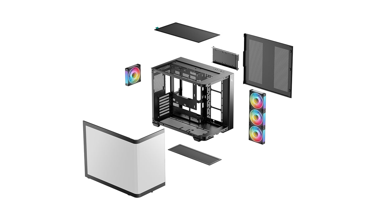Deepcool Case | CG530U 4F | Midi Tower | Black