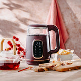 Adler Kettle with LED Display | AD 1305 | Electric | 2200 W | 1.7 L | Plastic | 360° rotational base | Burgundy