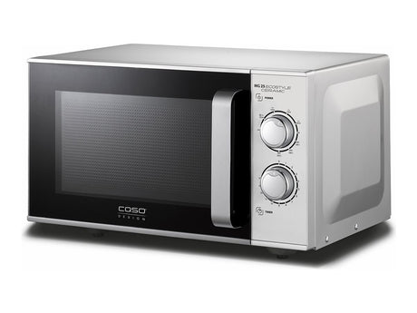 Caso | Ceramic Microwave Oven with Grill | MG 25 Ecostyle | Free standing | 900 W | 25 L | Grill | Silver