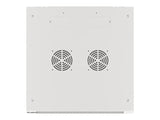 Lanberg | Rack cabinet 19" wall-mount 6U/600x600 for self-assembly with metal door (flat pack) | WF01-6606-00S | Grey
