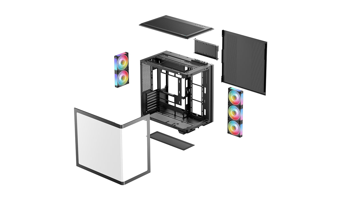Deepcool Case | CG590U 5F | Midi-Tower | ATX PS2 | Black