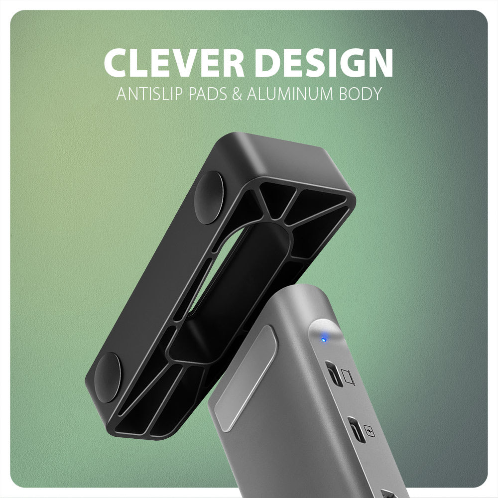 AXAGON USB-C 5Gbps LONGER 9in1 hub | HMC-10HLS