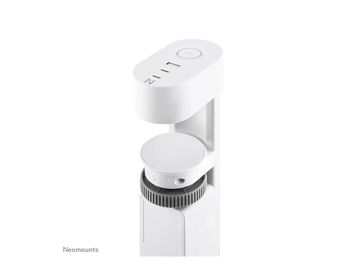 Neomounts | Desk socket with clamp and USB-C and USB-A ports - Quick charge | DS22-840WH6