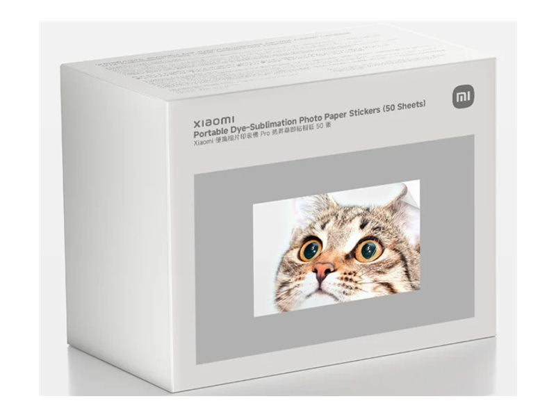 Xiaomi Portable Dye-Sublimation Photo Paper Stickers (50 Sheets) | Stickers | 2x3-inch