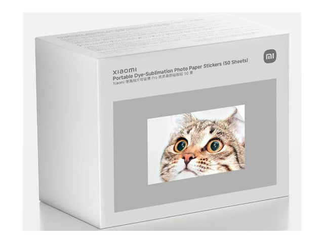 Xiaomi Portable Dye-Sublimation Photo Paper Stickers (50 Sheets) | Stickers | 2x3-inch