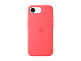 Apple iPhone 17e Silicone Case with MagSafe – Bright Guava | Apple